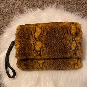 Furry animals print purse